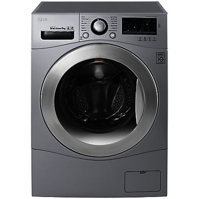 LG FH4A8TDN4 Freestanding Washing Machine, 8kg Load, A+++ Energy Rating, 1400rpm Spin, Silver LG FH4A8TDN4 Freestanding Washing Machine, 8kg Load, A+++ Energy Rating, 1400rpm Spin, Silver